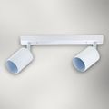 Spot Alb Reglabil Liniar 2xGU10 300mm