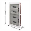 Tablou electric Gewiss, perete verde 72(18x4)module IP40 - GW40611PM