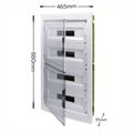 Tablou electric Gewiss, perete verde 72(18x4)module IP40 - GW40611PM
