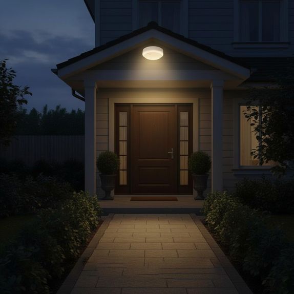 Aplica LED de exterior, senzor de miscare 360°, Ø171, 15W=100W, 1200Lm, IP65, lumina rece
