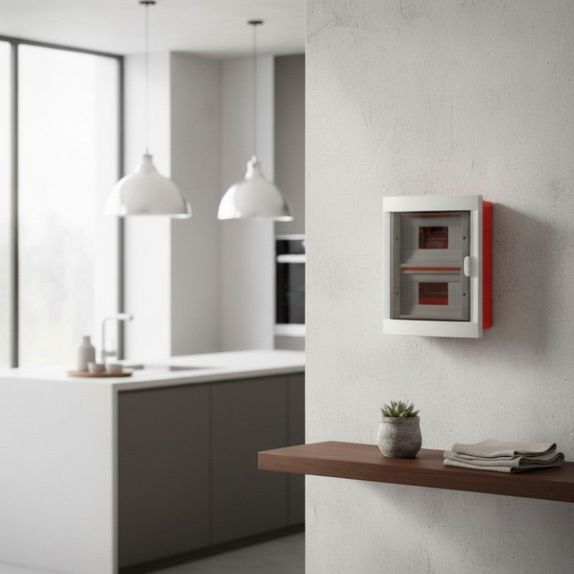 Tablou sigurante 16P IP40 usa transparenta - montaj ingropat VIKO