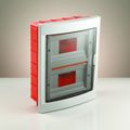 Tablou sigurante 16P IP40 usa transparenta - montaj ingropat VIKO