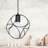 Lustra 1xE27 neagra 60W