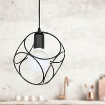 Lustra 1xE27 neagra 60W