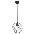 Lustra 1xE27 neagra 60W