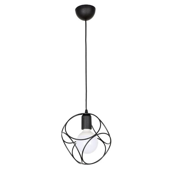 Lustra 1xE27 neagra 60W