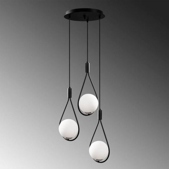 Candelabru negru 3xE27 60W