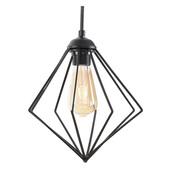 Lustra neagra 1xE27 60W