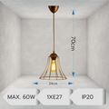 Lustra antigque 1xE27 60w