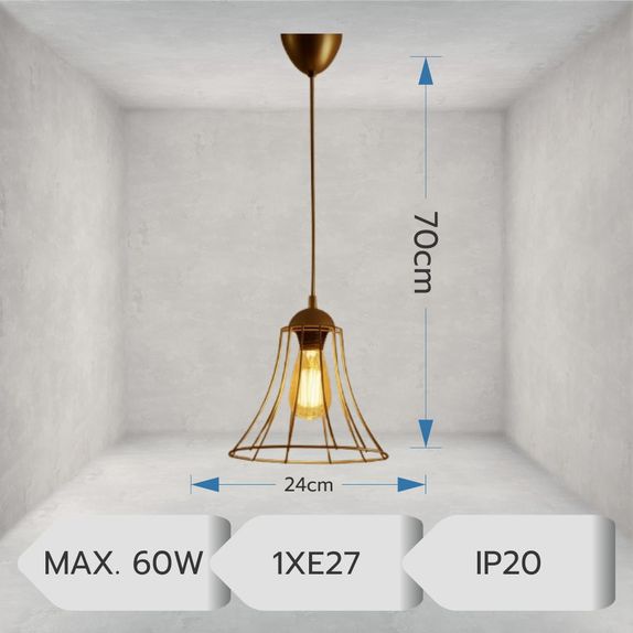 Lustra antigque 1xE27 60w