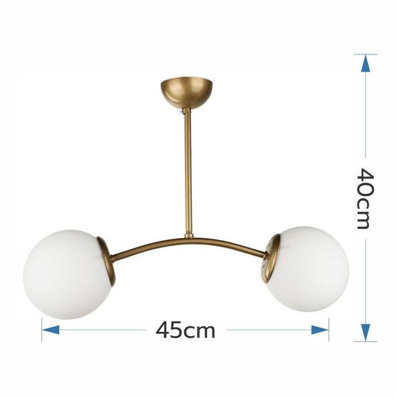 Candelabru antique 2xE27 60W