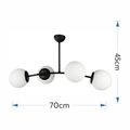 Candelabru negru 4xE27 60w