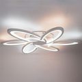 LUSTRA LED 108W CU 6 BRATE 3 CULORI+IR 700x700x100mm