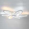 LUSTRA LED 108W CU 6 BRATE 3 CULORI+IR 700x700x100mm