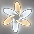 LUSTRA LED 108W CU 6 BRATE 3 CULORI+IR 700x700x100mm