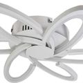 LUSTRA LED 108W CU 6 BRATE 3 CULORI+IR 700x700x100mm