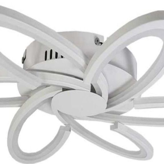 LUSTRA LED 108W CU 6 BRATE 3 CULORI+IR 700x700x100mm