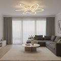 LUSTRA LED 108W CU 6 BRATE 3 CULORI+IR 700x700x100mm