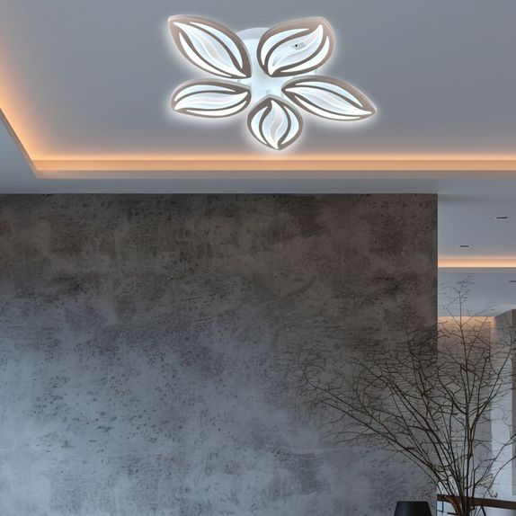 Lustra LED Living 5 Brate 80W – Telecomanda IR, 3 Temperaturi de Culoare, 48cm