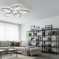 Lustra LED Living 5 Brate 80W – Telecomanda IR, 3 Temperaturi de Culoare, 48cm