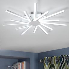 Lustra LED Aplicata Living 86W – Design Patrat, 50x50cm