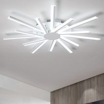 Lustra LED Aplicata Living 86W – Design Patrat, 50x50cm