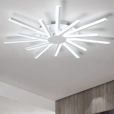 Lustra LED Aplicata Living 86W – Design Patrat, 50x50cm