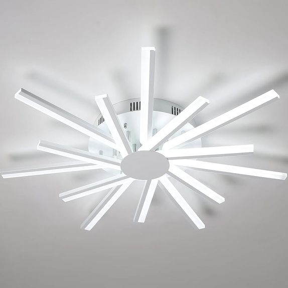 Lustra LED Aplicata Living 86W – Design Patrat, 50x50cm