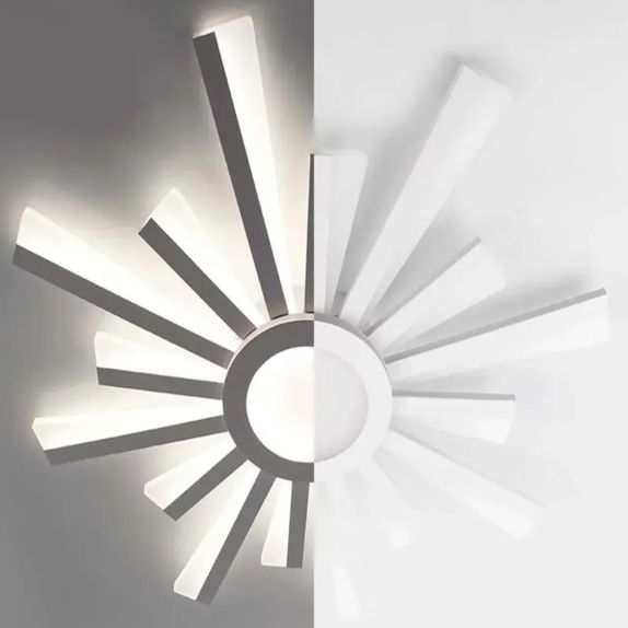 Lustra LED Aplicata Living 86W – Design Patrat, 50x50cm