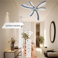 Lustra Led moderna Dimabila Cu Telecomanda 40W Cu 6 Brate 3 Culori+Ir 610 X 90Mm