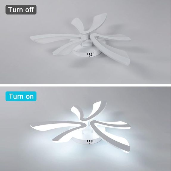 Lustra Led moderna Dimabila Cu Telecomanda 40W Cu 6 Brate 3 Culori+Ir 610 X 90Mm