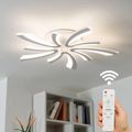 Lustra Led moderna Dimabila Cu Telecomanda 70W Cu 10 Brate 3 Culori+Ir 700 X 90Mm