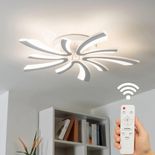 Lustra Led moderna Dimabila Cu Telecomanda 70W Cu 10 Brate 3 Culori+Ir 700 X 90Mm