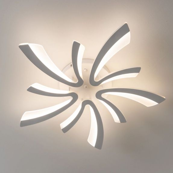 Lustra Led moderna Dimabila Cu Telecomanda 70W Cu 10 Brate 3 Culori+Ir 700 X 90Mm