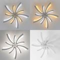 Lustra Led moderna Dimabila Cu Telecomanda 70W Cu 10 Brate 3 Culori+Ir 700 X 90Mm