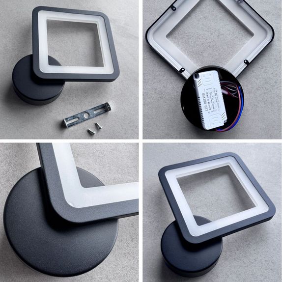 Aplica perete neagra 20W 1600LM 3000K/4000K/6500K