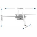 Lustra Led 4 brate neagra AXIS