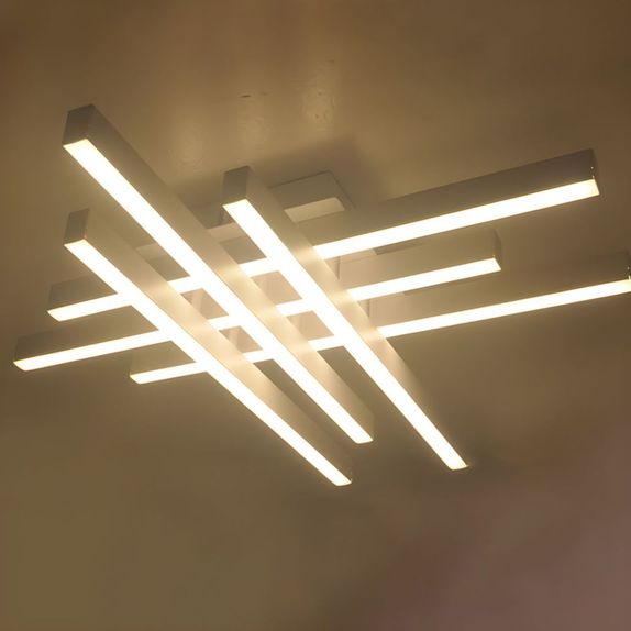 LUSTRA LED AXIS ALB 6 BRATE 90W 8100LM