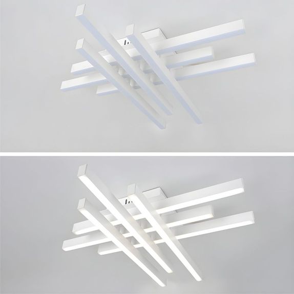 LUSTRA LED AXIS ALB 6 BRATE 90W 8100LM