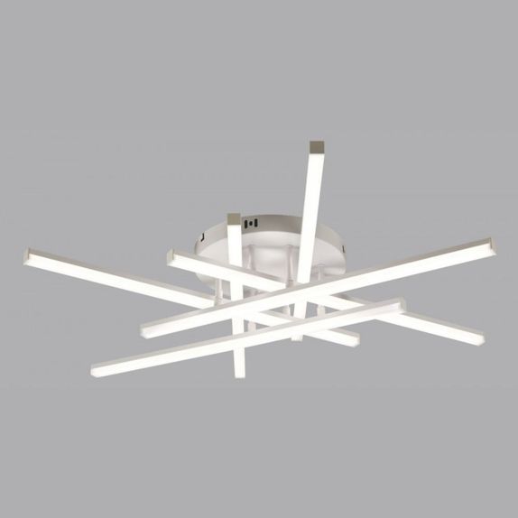 LUSTRA LED AXIS ALB 6 BRATE 88W 7800LM 800*600*190MM