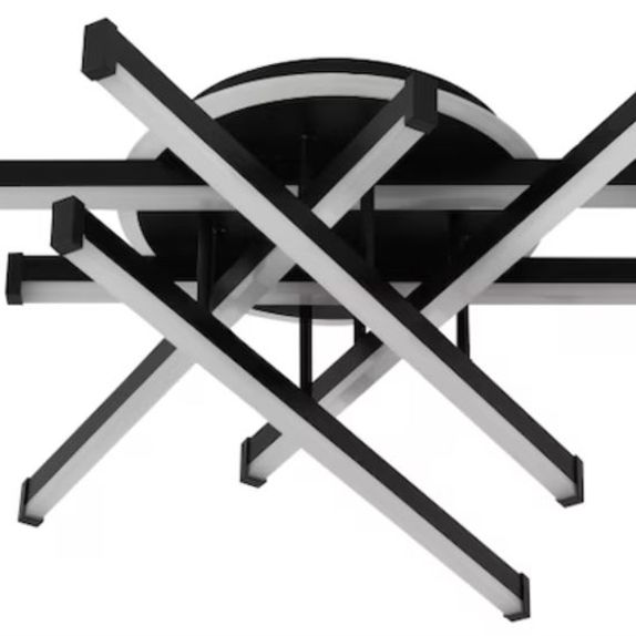 Lustra Led 6 brate Neagra