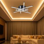 Lustra Led 6 brate Neagra