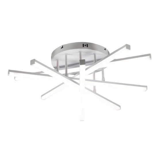 LUSTRA LED AXIS ALB 6 BRATE 73W 6750LM 600*600*190MM