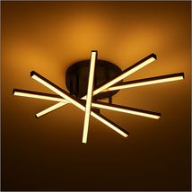 LUSTRA LED AXIS NEGRU 6 BRATE 73W 5040LM 600*600*120mm