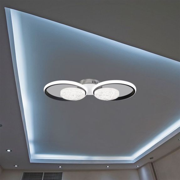 Lustra Led 6 brate Neagra AXIS
