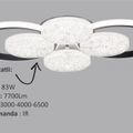 Lustra Led 6 brate Neagra AXIS