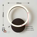Aplica dormitor perete led 18w 200mm 3 culori 3000K/4000K/6500K