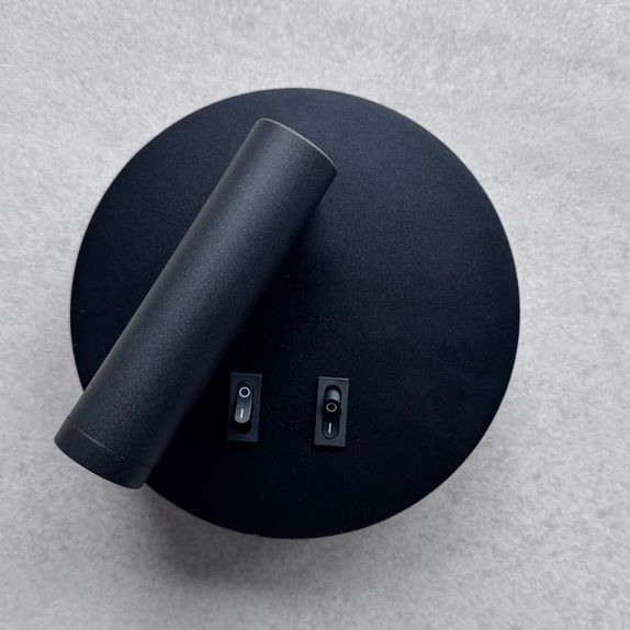 Aplica led perete neagra cu spot 10W 3000K/4000K/6500K