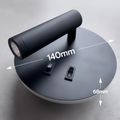 Aplica led perete neagra cu spot 10W 3000K/4000K/6500K