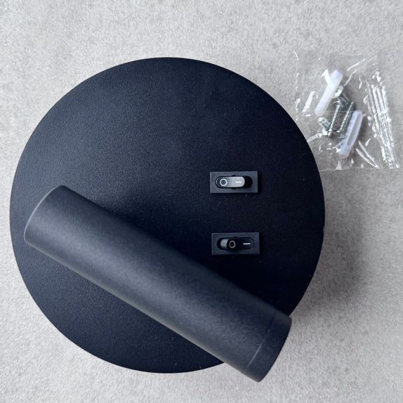 Aplica led perete neagra cu spot 10W 3000K/4000K/6500K